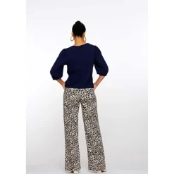 Geisha pantalon dames sand black