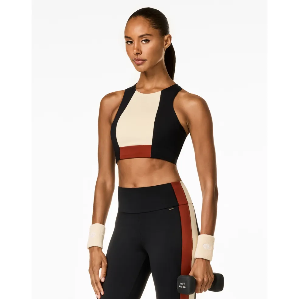 Goldbergh Facade sport bh dames black champagne