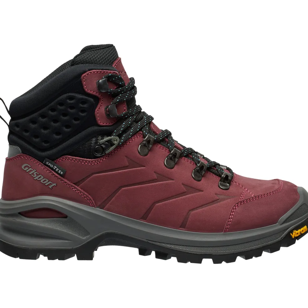 Grisport Terrain Mid wandelschoenen dames burgundy