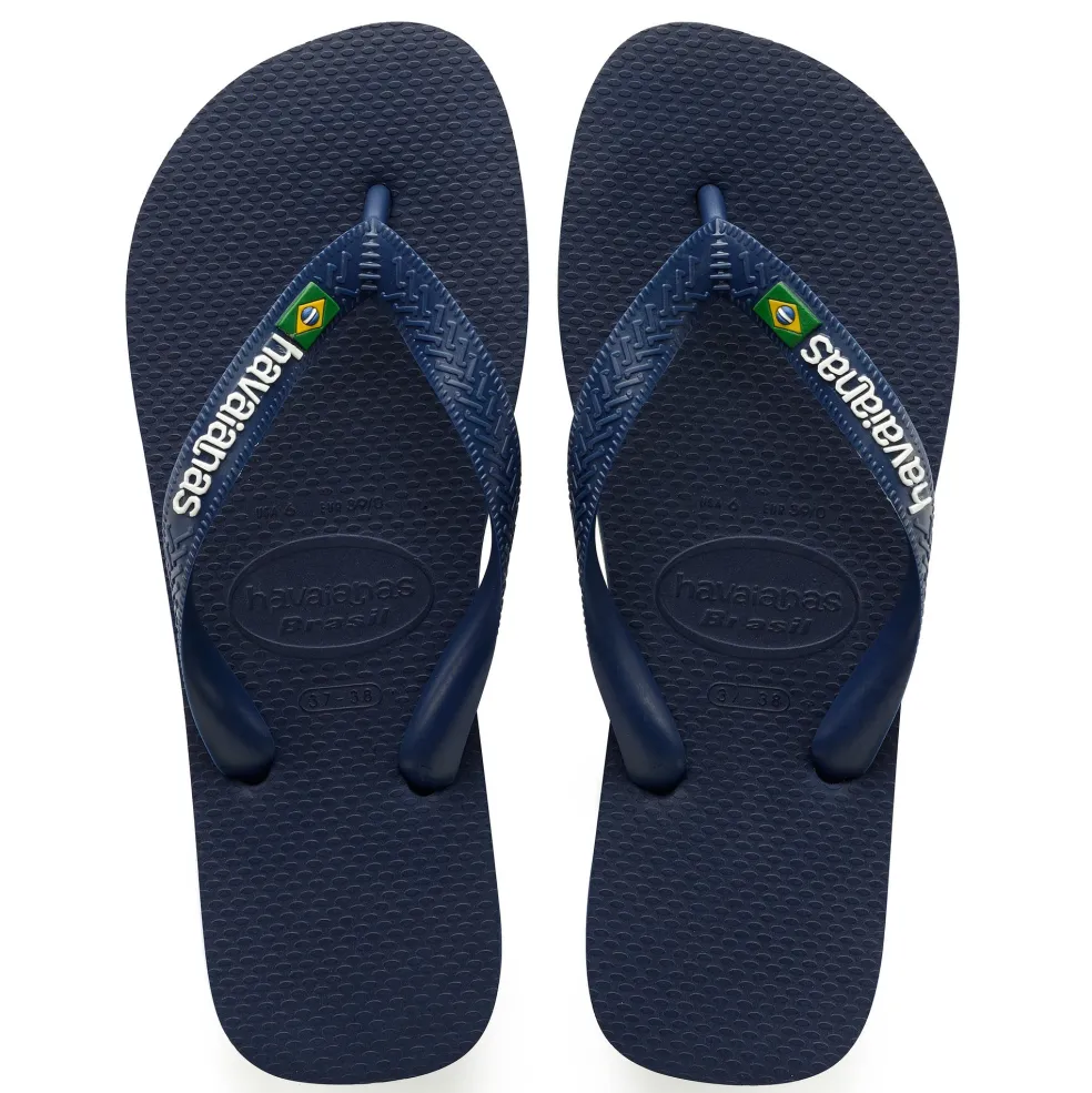 Havaianas Brasil Logo slippers junior navy blue