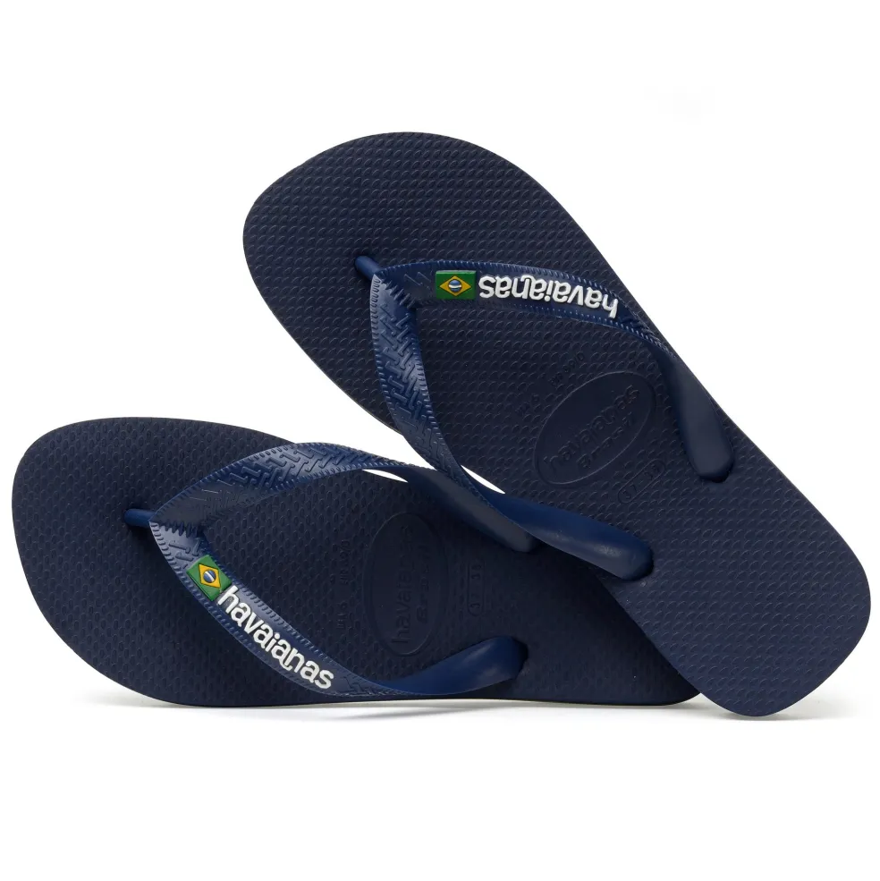 Havaianas Brasil Logo slippers junior navy blue