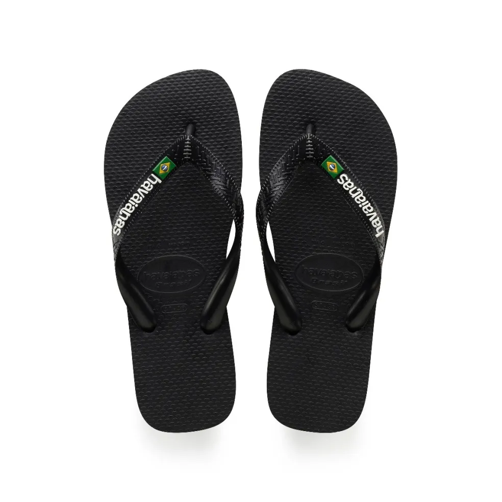 Havaianas Brasil Logo slippers black