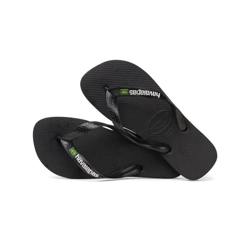 Havaianas Brasil Logo slippers black
