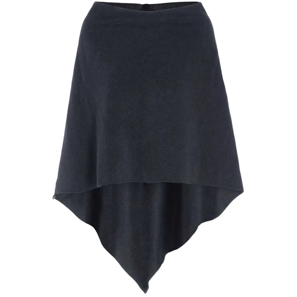 Henriette Steffensen poncho dames soft black