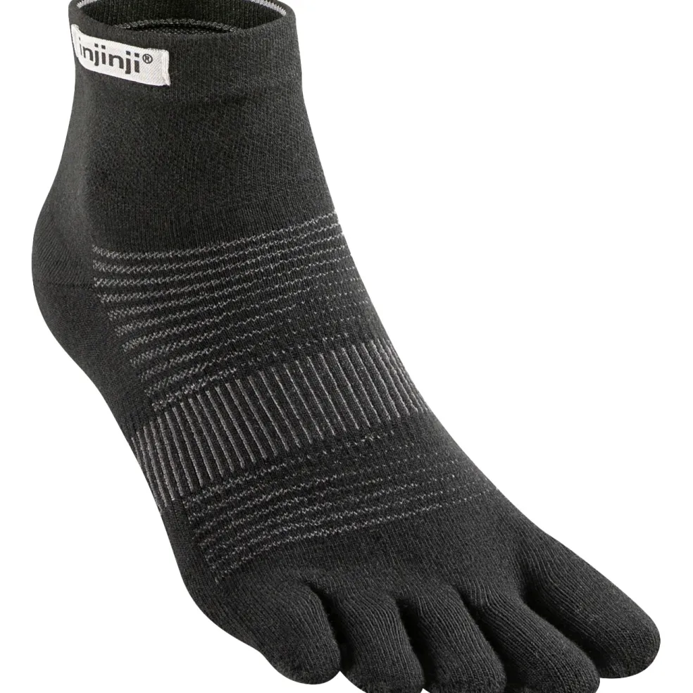 Injinji Run Lightweight Mini-Crew hardloopsokken black