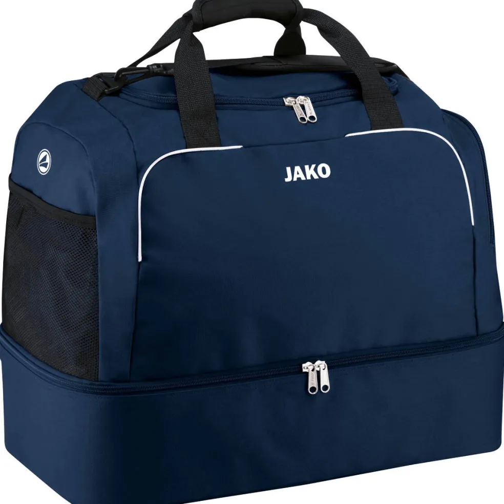 JAKO Classico sporttas met bodemvak marine