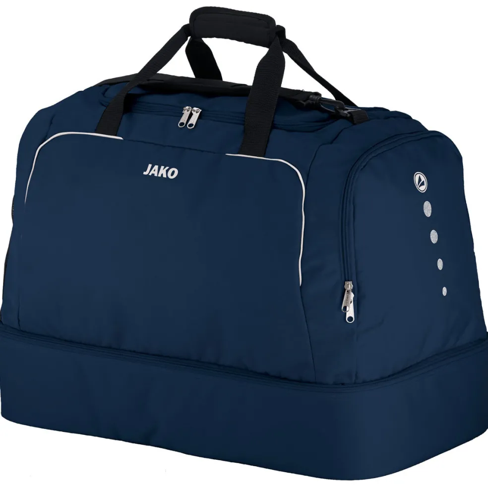 JAKO Classico sporttas met bodemvak marine
