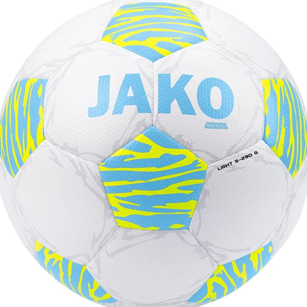 Jako Lightbal Animal voetbal white soft blue fluoyellow