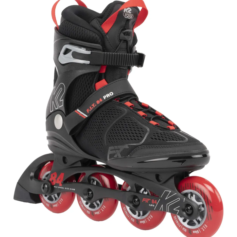 K2 FIT 84 Pro inline skates heren black red
