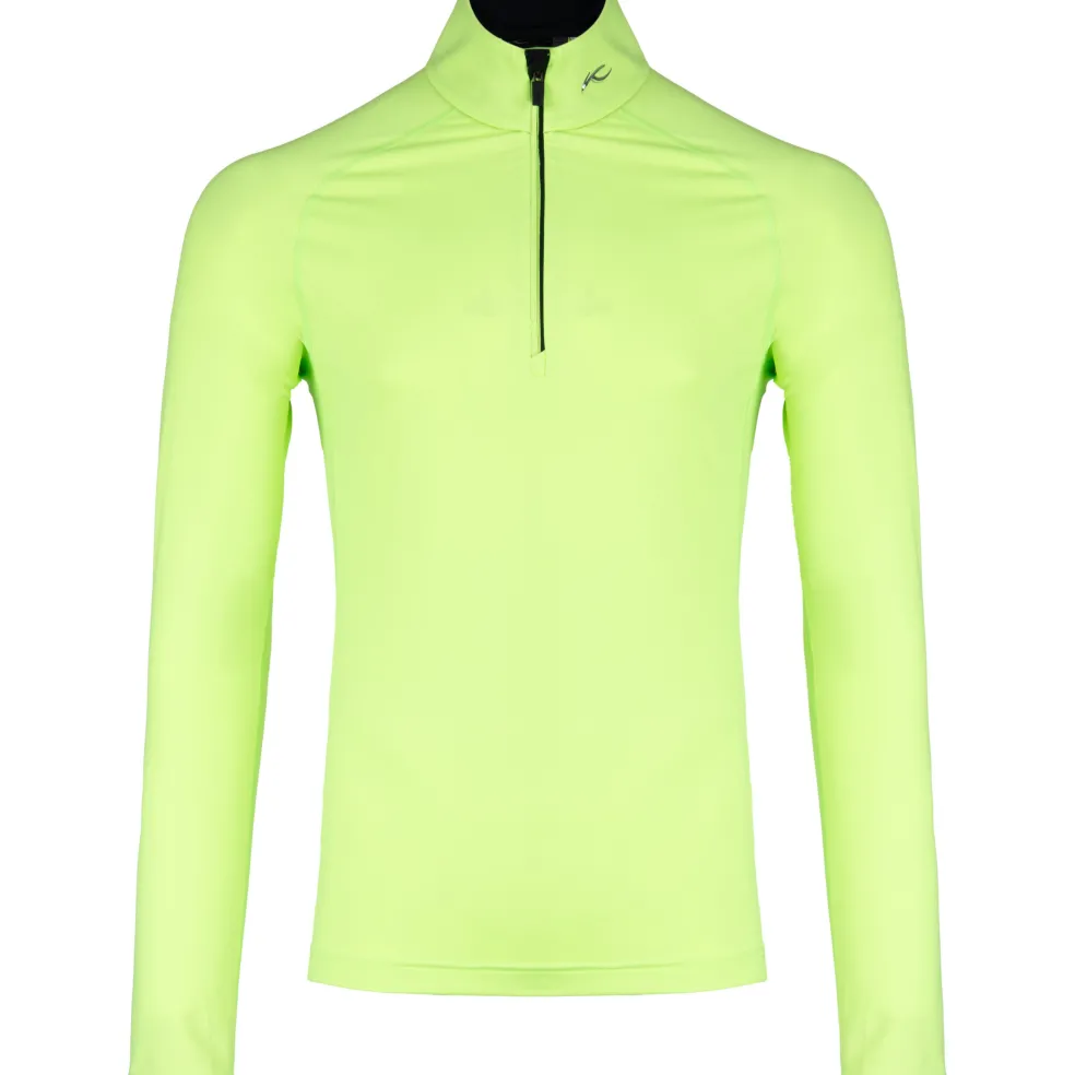 Kjus Feel Half-Zip skipully heren limelight black