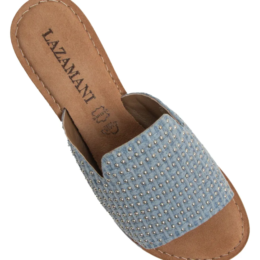 Lazamani Alma slippers dames denim