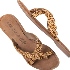 Lazamani Ava slippers dames leopard