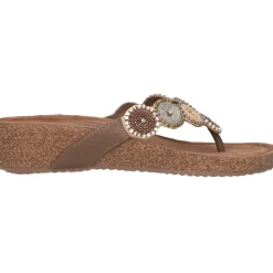 Lazamani Mara slippers dames beige