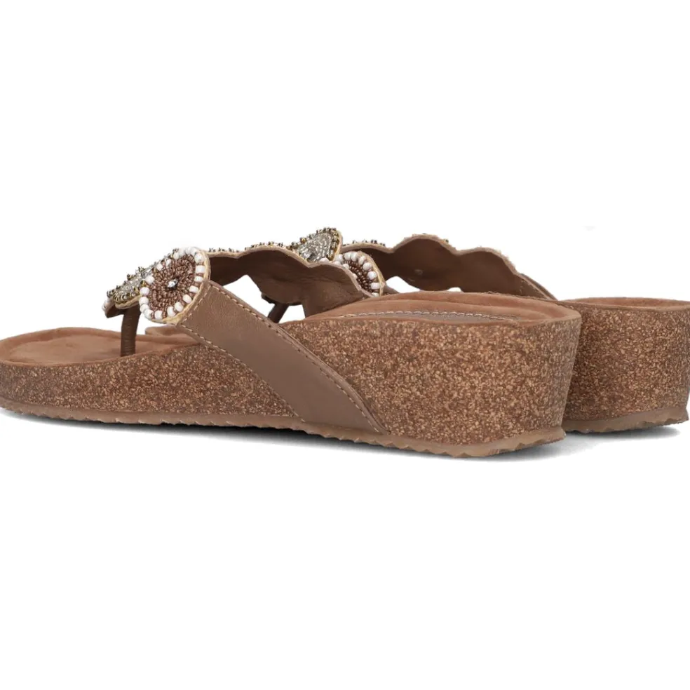 Lazamani Mara slippers dames beige