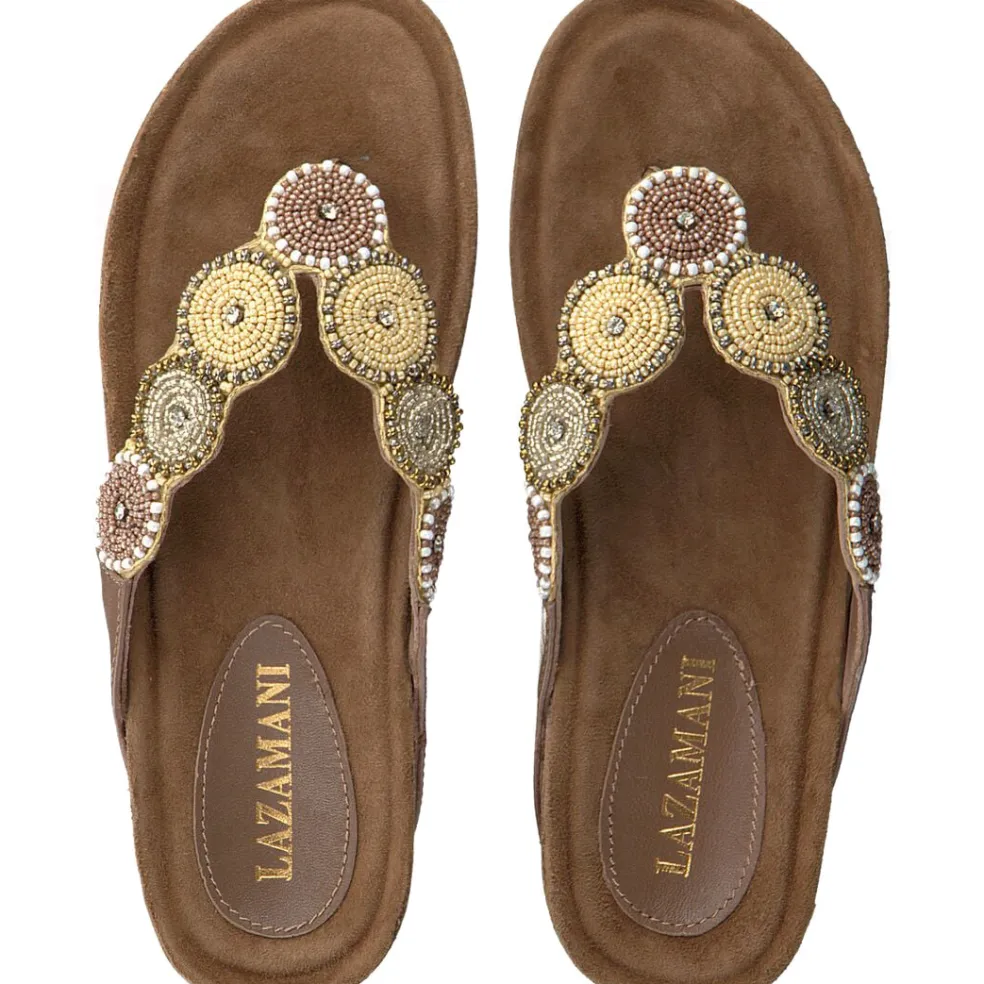 Lazamani Mara slippers dames beige