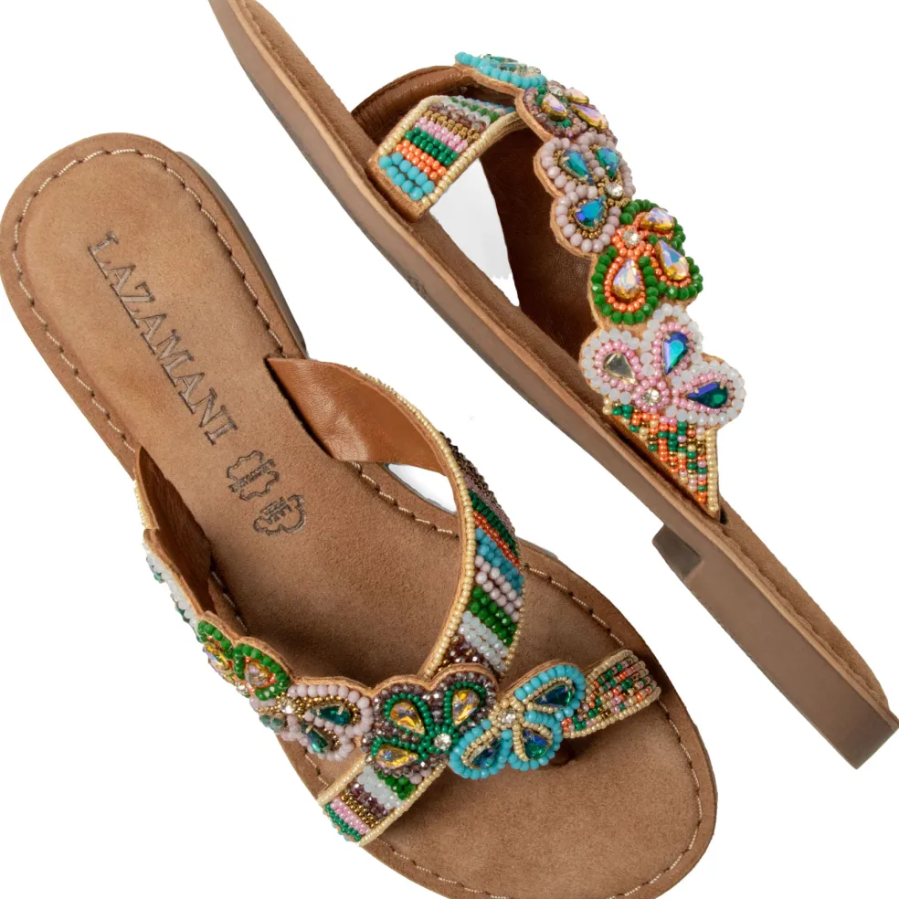 Lazamani Perla slippers dames beas flower
