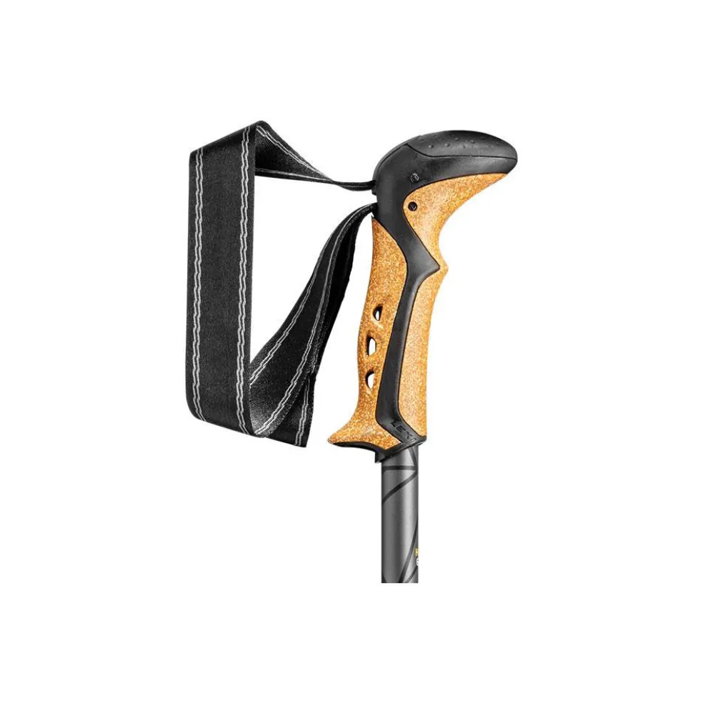 Leki Khumbu Lite wandelstokken mango dark anthracite black