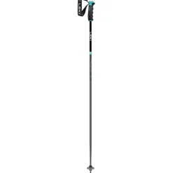 Leki Neolite Airfoil skistokken dames gunmetal  black light turquoise