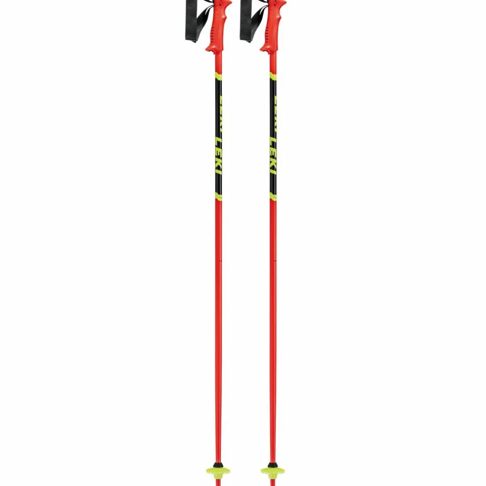 Leki Racing skistokken junior fluor red