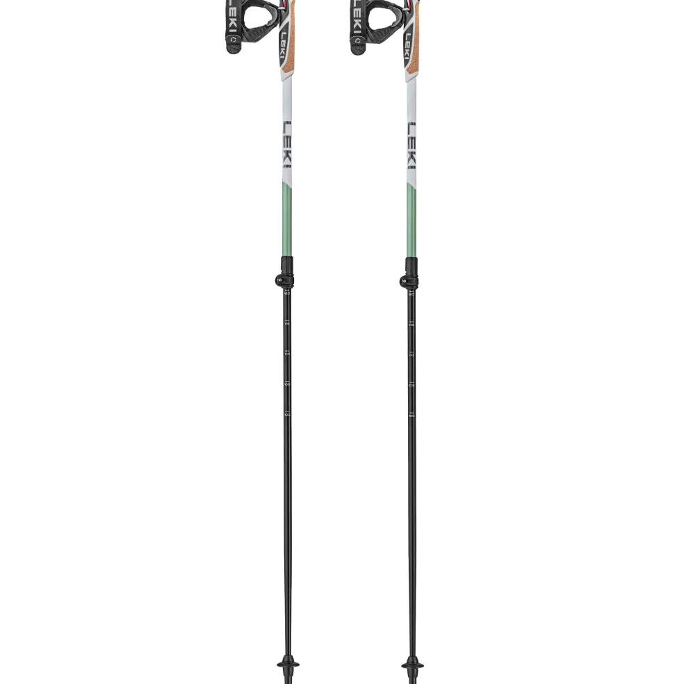 Leki Spin Shark SL wandelstokken white smokegreen dark anthracite