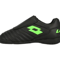 Lotto Milano 700 ID K zaalvoetbalschoenen junior all black spring green