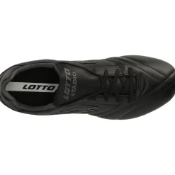 Lotto Stadio 200 FG voetbalschoenen heren all black asphalt