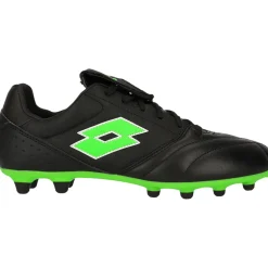 Lotto Stadio 200 III FG voetbalschoenen heren all black spring green
