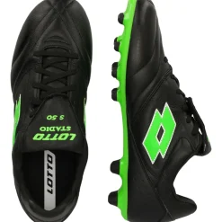 Lotto Stadio 200 III FG voetbalschoenen heren all black spring green