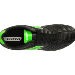 Lotto Stadio 300 III FG voetbalschoenen heren all black spring green