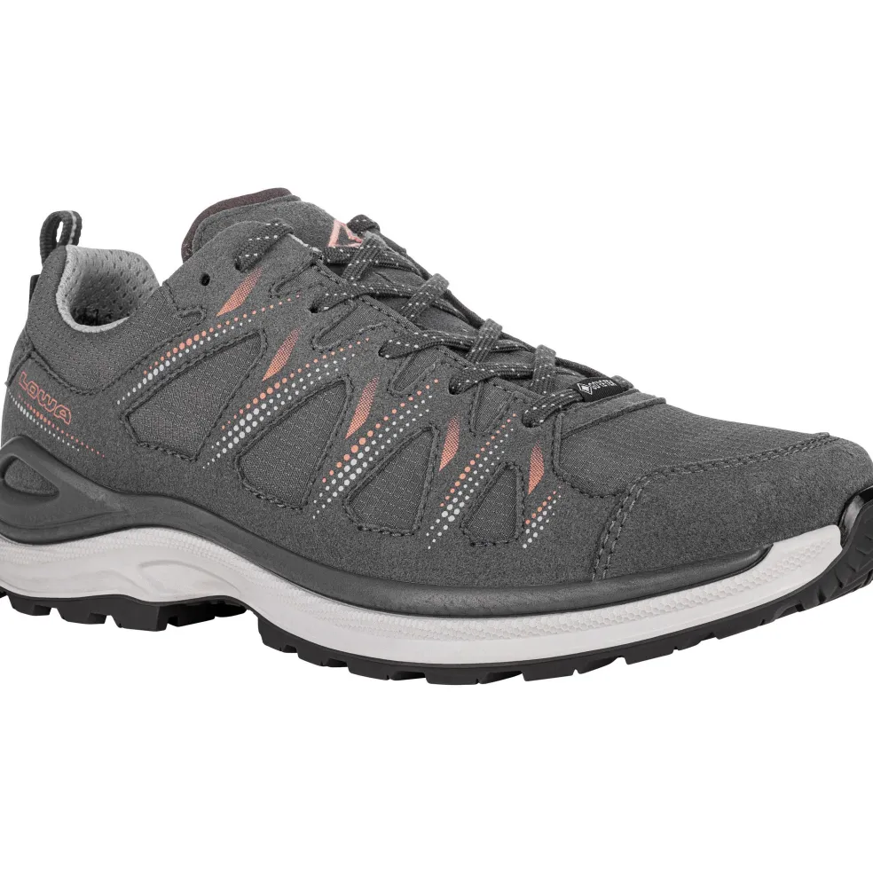 Lowa Innox Evo II GTX Ws wandelschoenen dames asphalt salmon