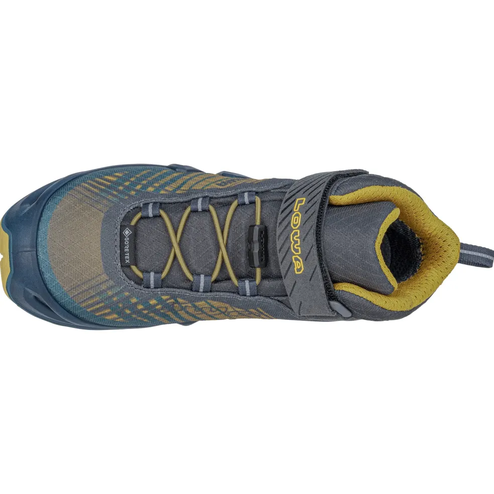 Lowa Merger GTX CQ Mid wandelschoenen junior petrol mustard