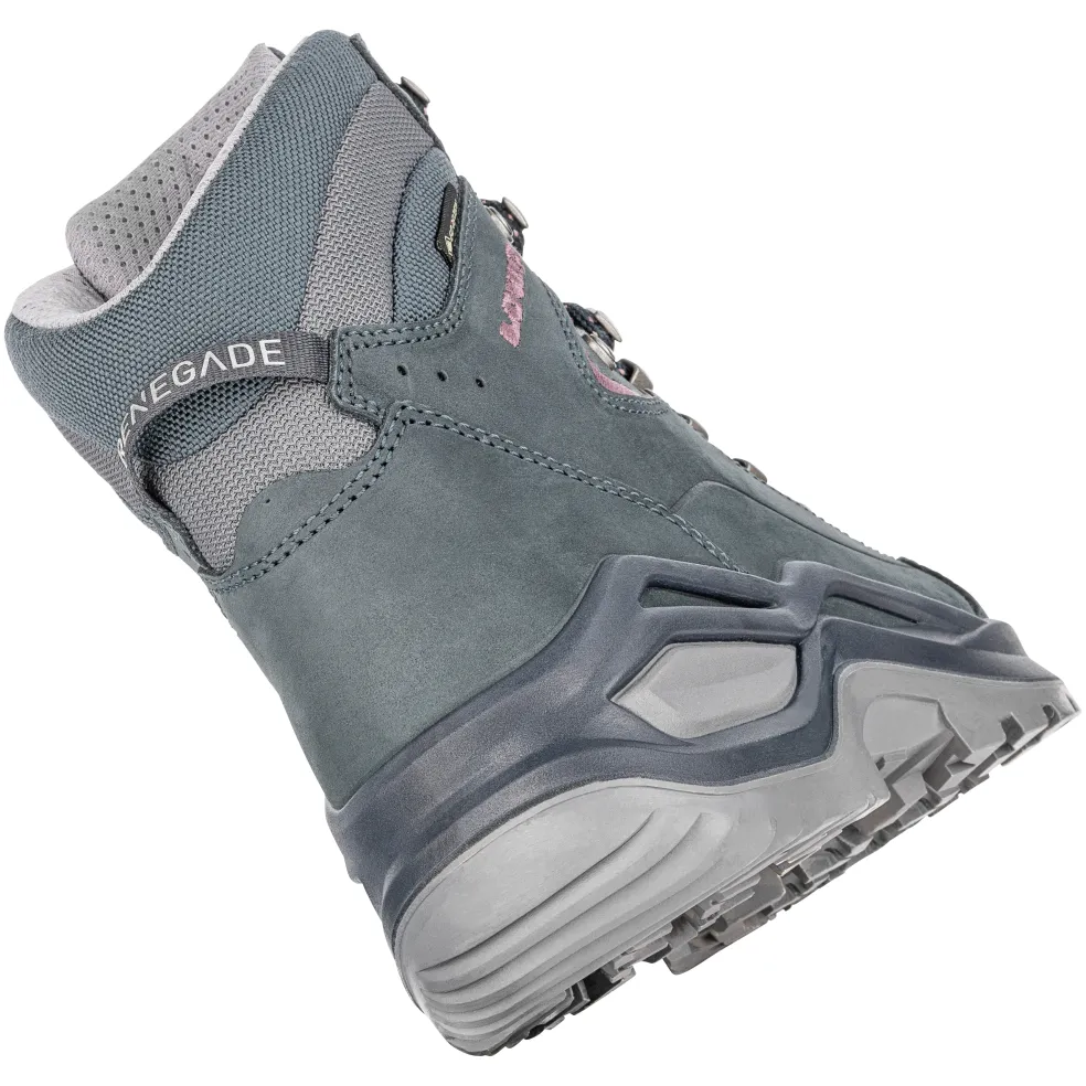 Lowa Renegade Evo GTX Mid Ws wandelschoenen dames steelblue oldrose