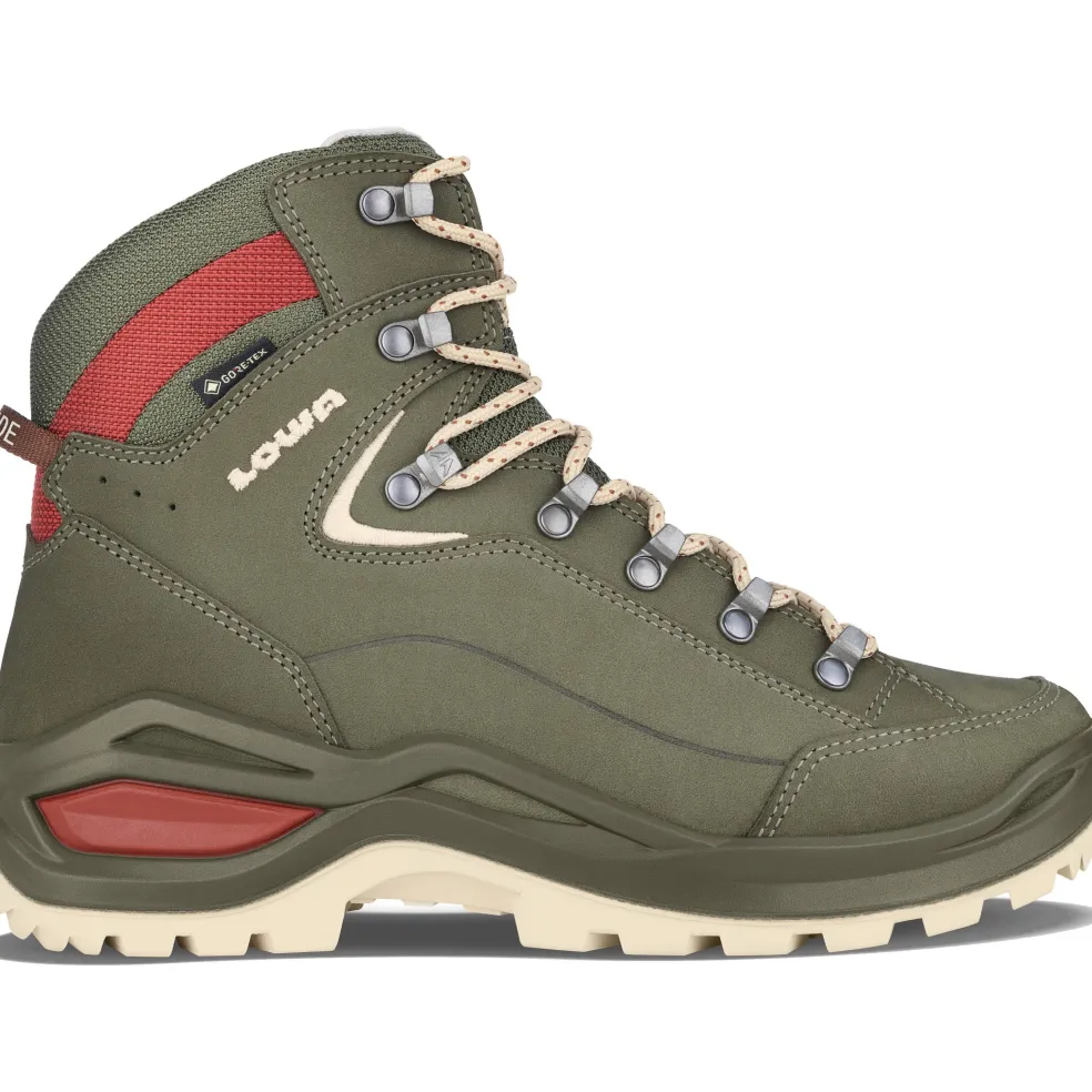 Lowa Renegade Evo GTX Mid Ws wandelschoenen dames grey green panna