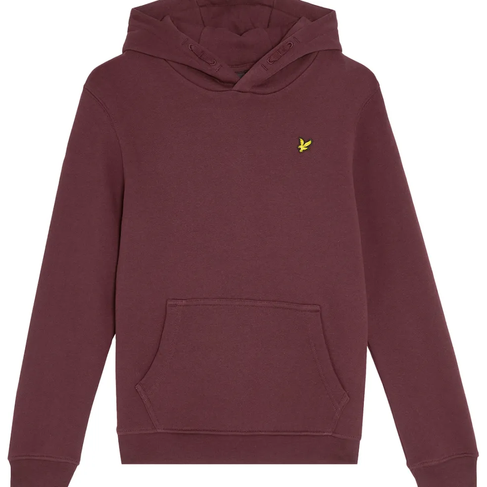 Lyle & Scott Brush Back Pullover hoodie junior burgundy