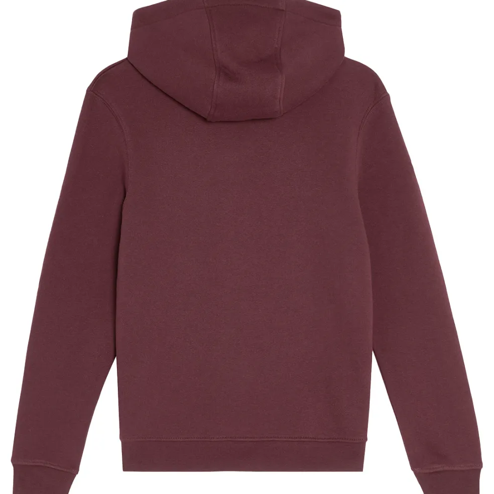 Lyle & Scott Brush Back Pullover hoodie junior burgundy