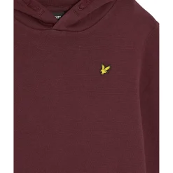 Lyle & Scott Brush Back Pullover hoodie junior burgundy