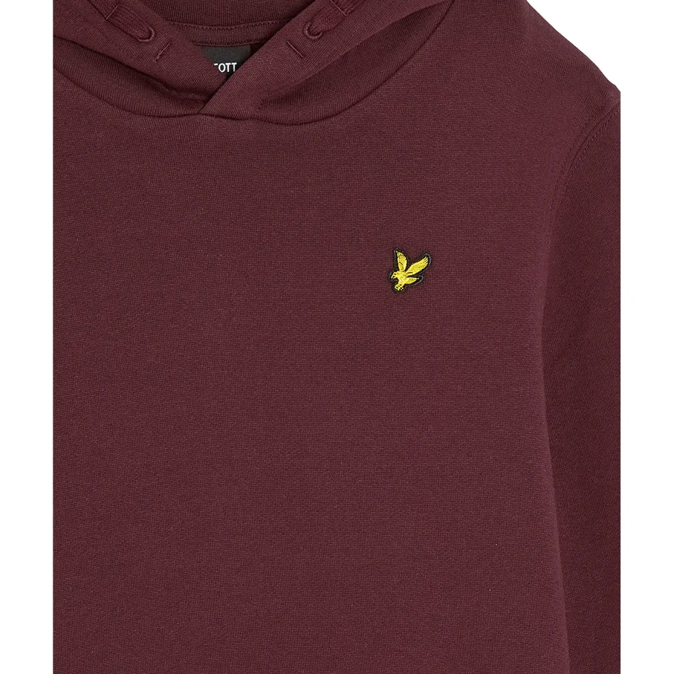 Lyle & Scott Brush Back Pullover hoodie junior burgundy