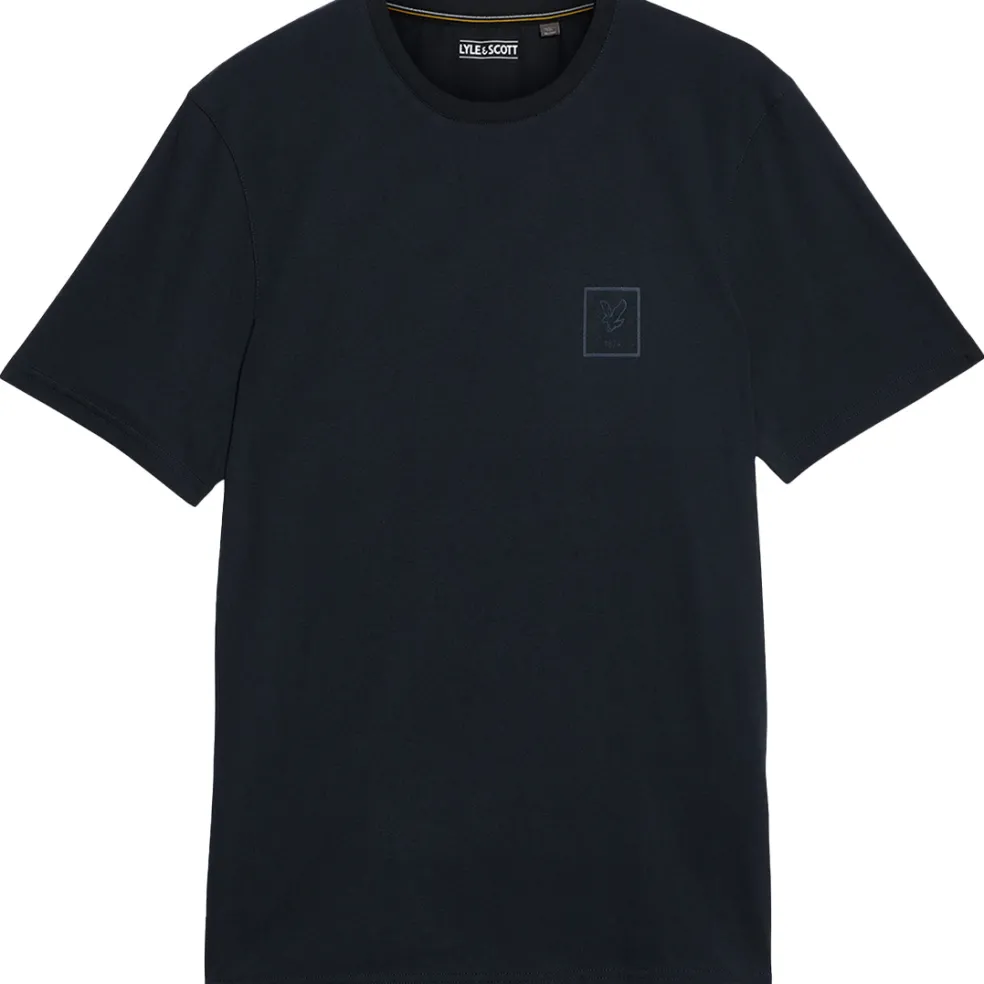 Lyle & Scott Sports Tonal Logo shirt heren dark navy