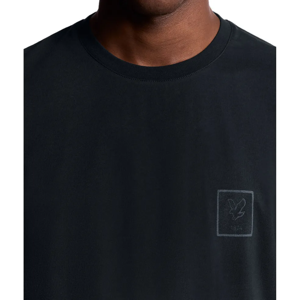 Lyle & Scott Sports Tonal Logo shirt heren dark navy