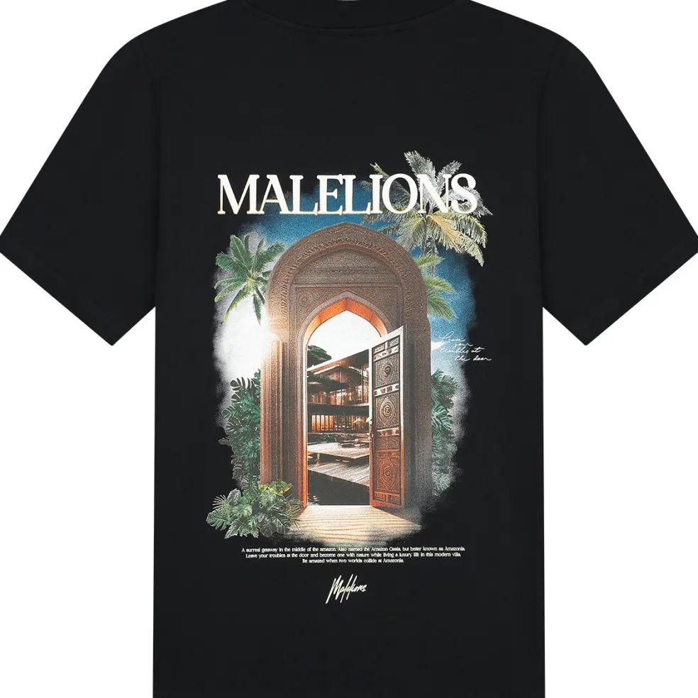 Malelions Amazon shirt heren black