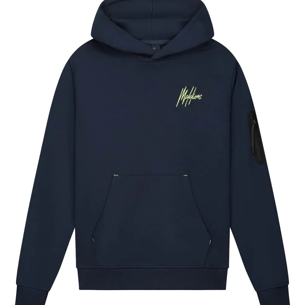 Malelions Counter hoodie junior navy bright yellow