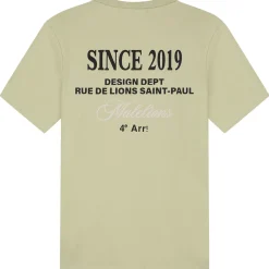 Malelions Design shirt heren light green