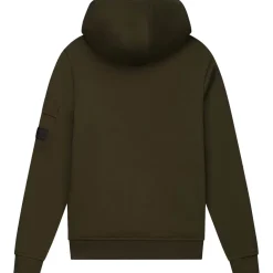 Malelions Nylon Pocket hoodie junior moss green
