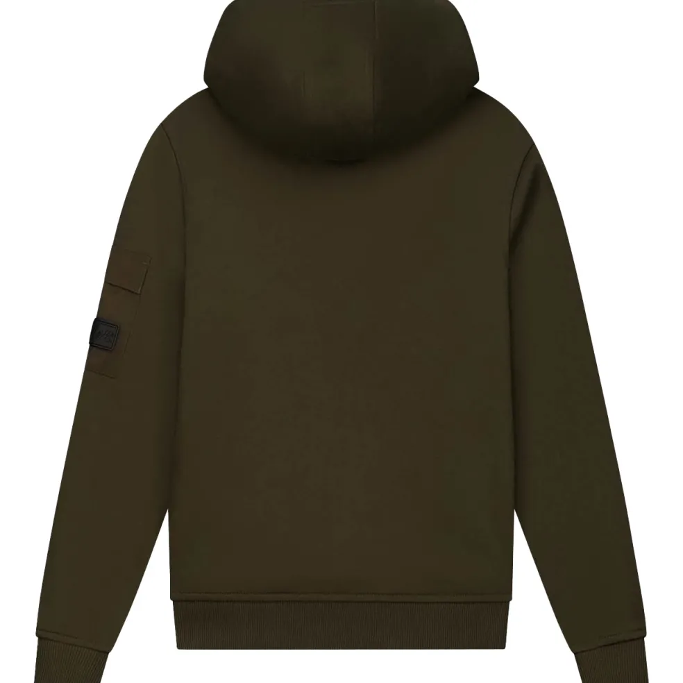 Malelions Nylon Pocket hoodie junior moss green