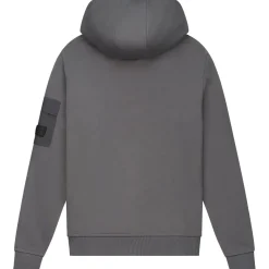 Malelions Nylon Pocket hoodie junior anthracite