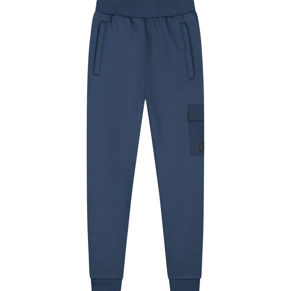 Malelions Nylon Pocket joggingbroek junior navy