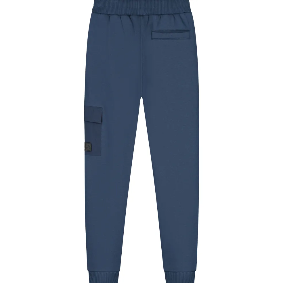 Malelions Nylon Pocket joggingbroek junior navy