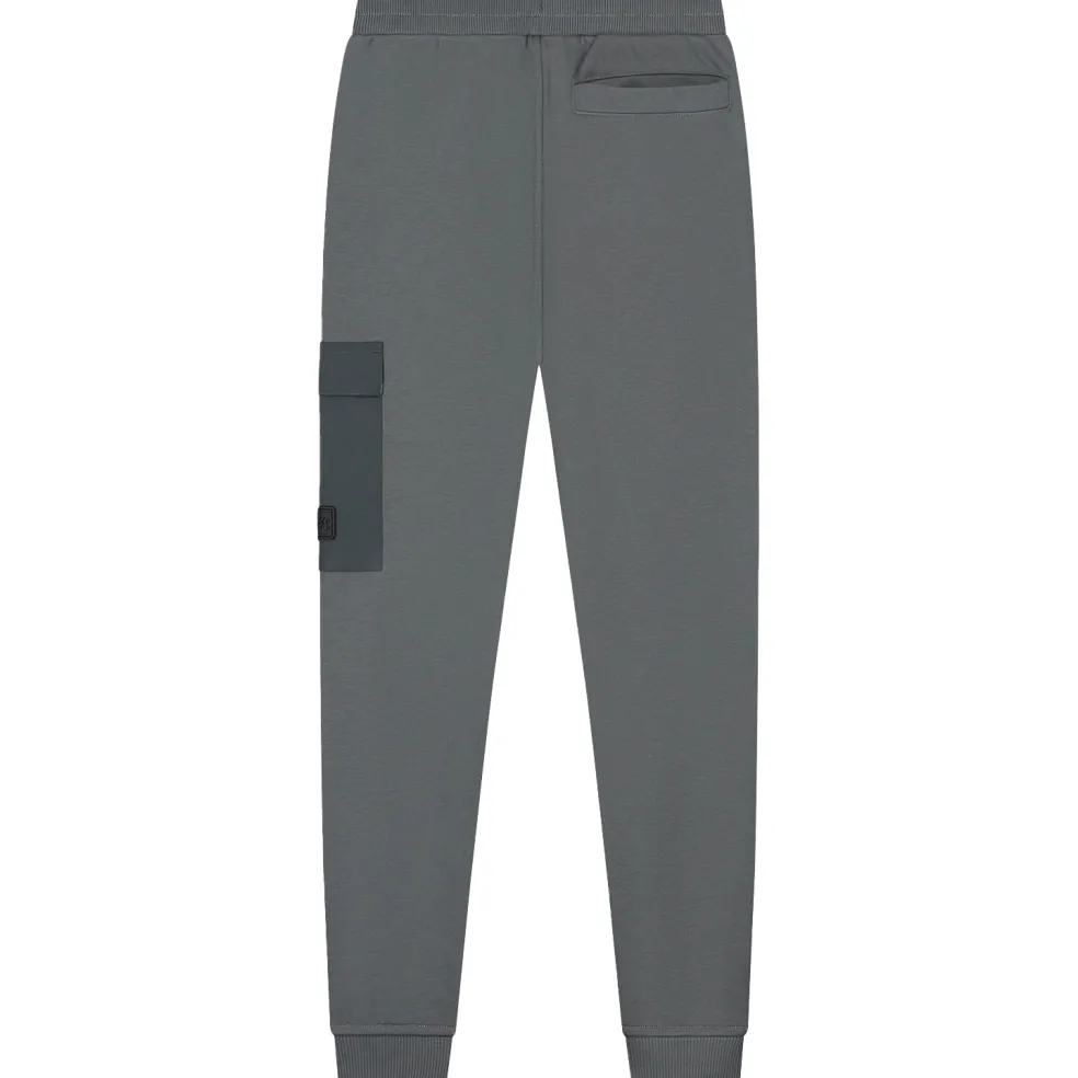 Malelions Nylon Pocket joggingbroek junior anthracite