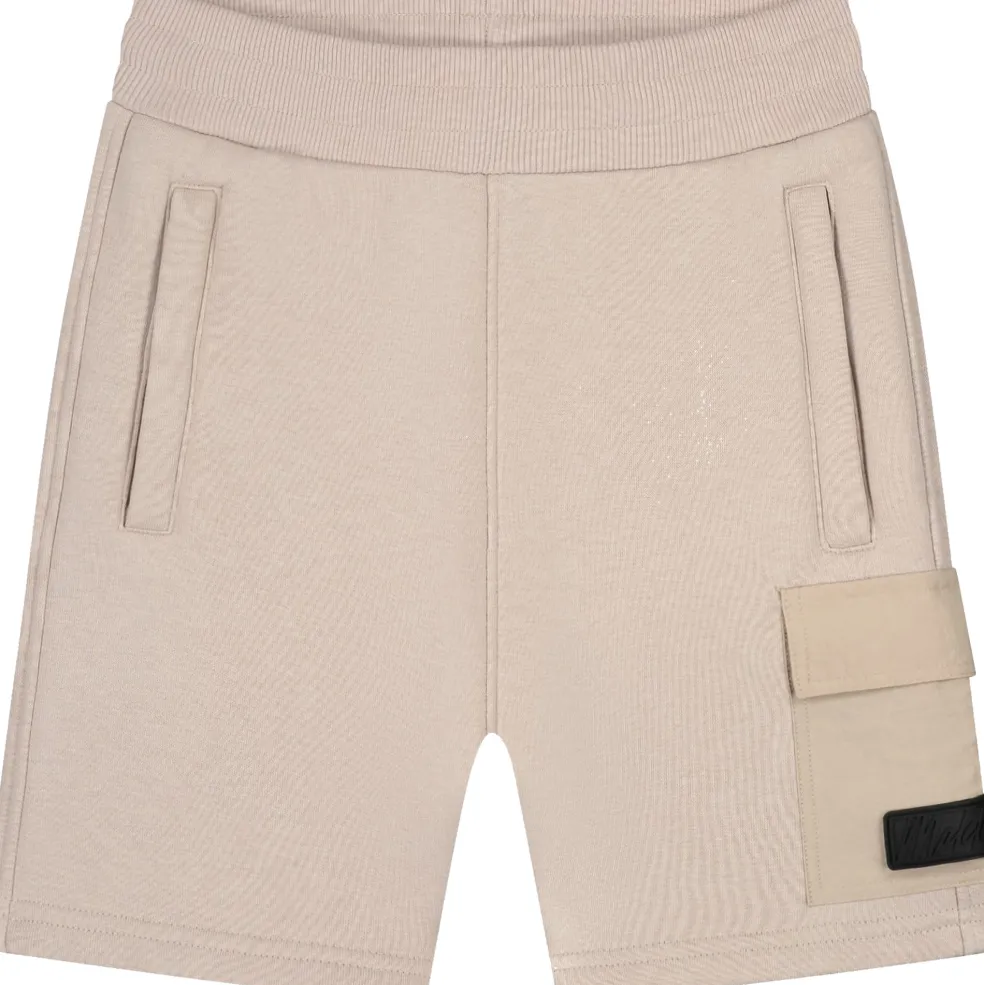 Malelions Nylon Pocket short junior taupe