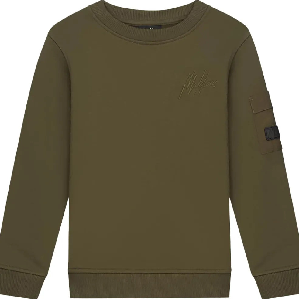 Malelions Nylon Pocket sweater junior moss green